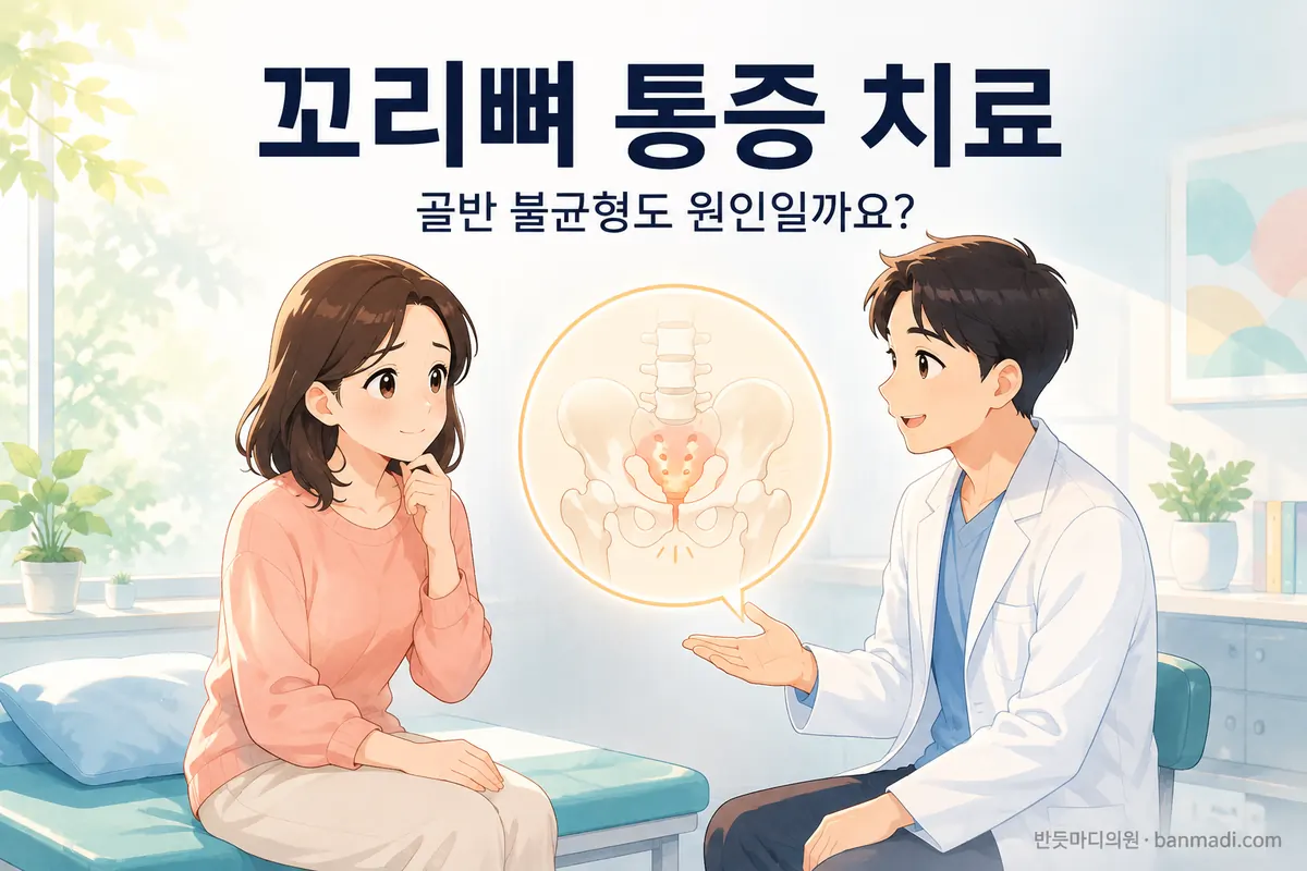 앉아있을 때 지속되는 꼬리뼈 통증, 어떻게 치료해야 할까요?