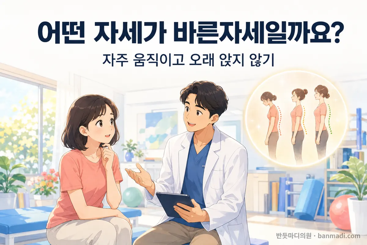 평소 어떤 자세를 해야 하는지 모르겠어요 - 어떤 자세가 바른자세일까요?