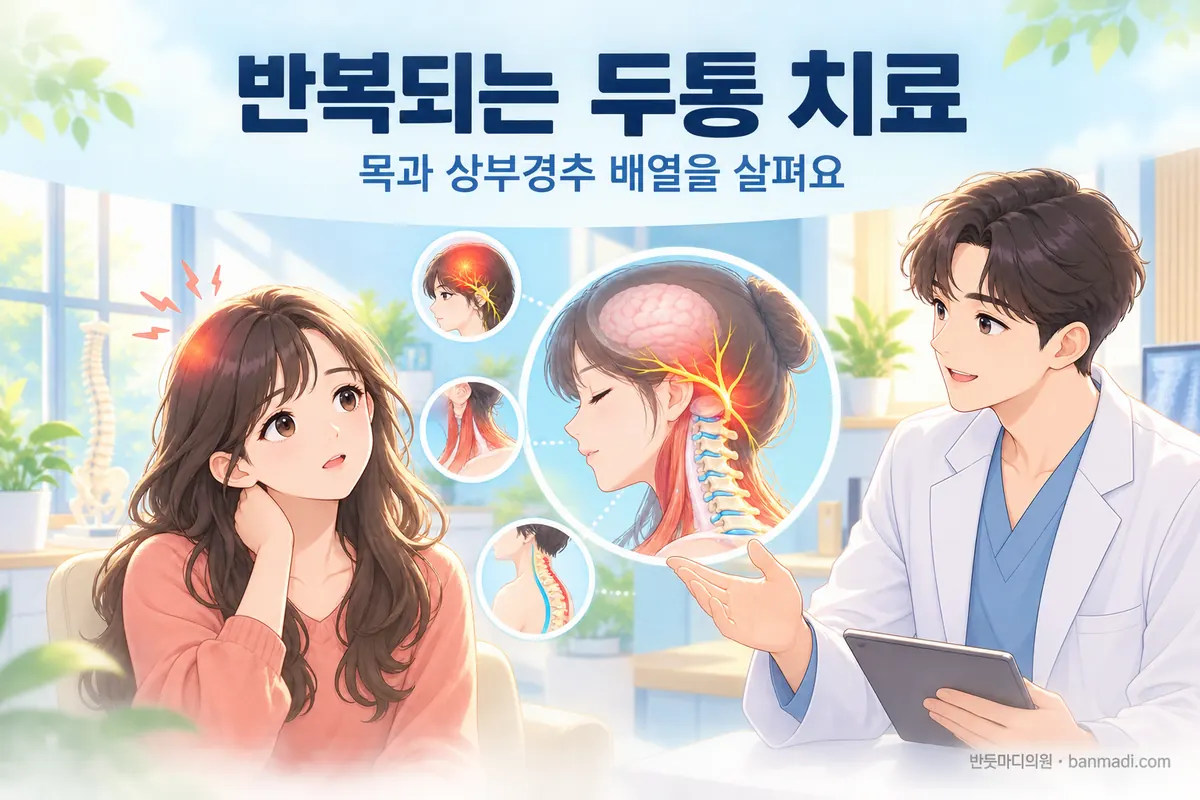 만성두통의 치료 - 반복되는 두통은 OOOO을 치료해야 합니다.