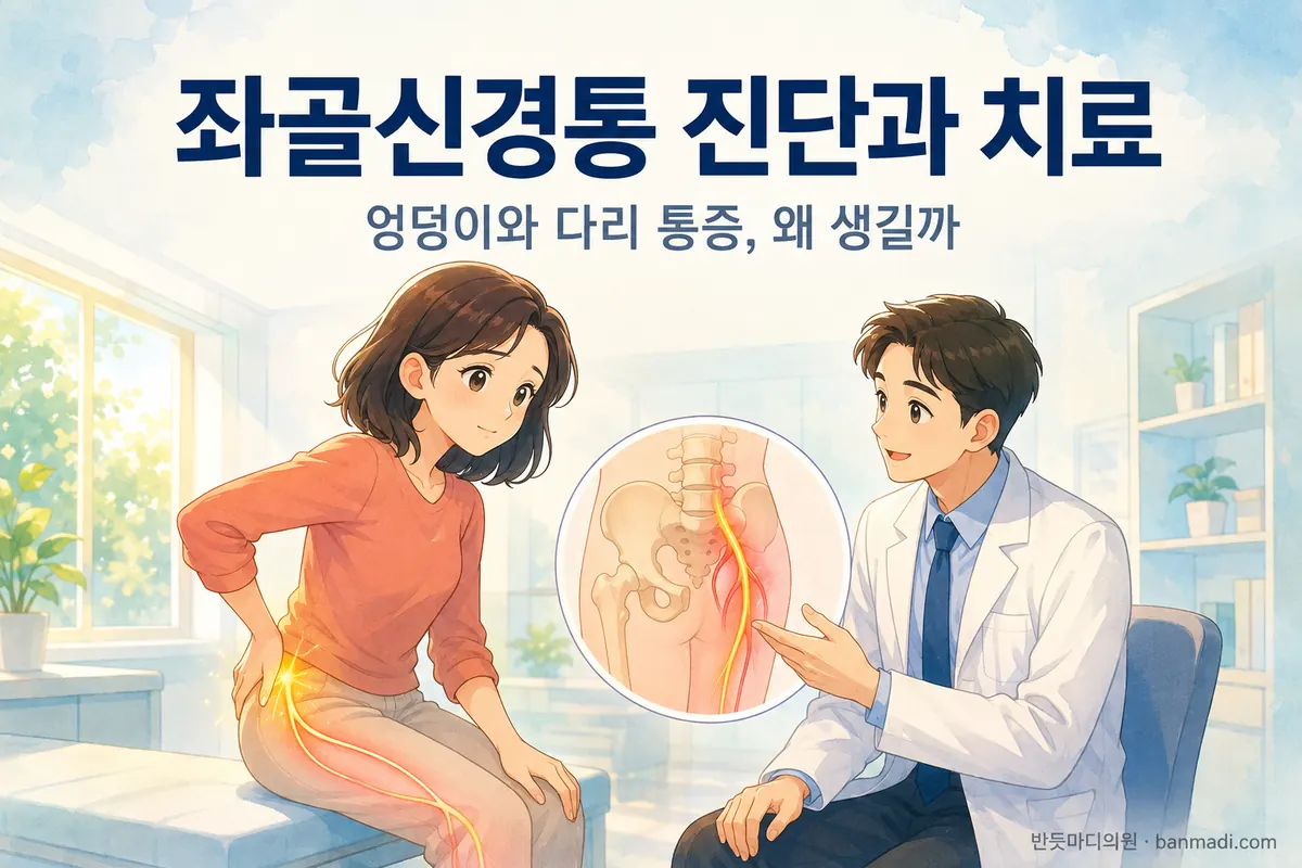 엉덩이 다리가 많이 아플때 - 좌골신경통의 진단과 치료