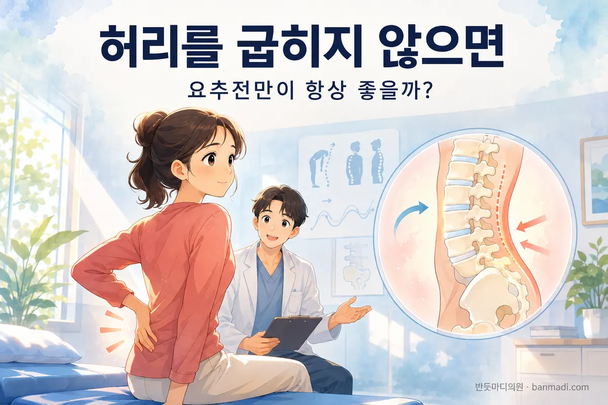 허리를 굽히지 않고 살면 안되는 이유 (부제: 요추전만이 항상 좋은 것일까?) - 만성 허리통증의 원인 찾기