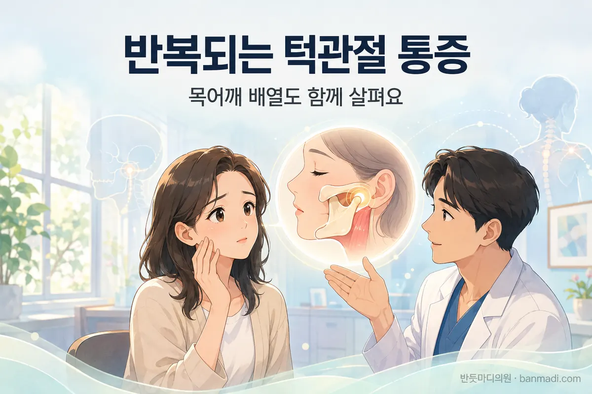 반복되는 턱관절 통증, 치과에서 이상이 없다는데 어떻게 치료해야 할까요?