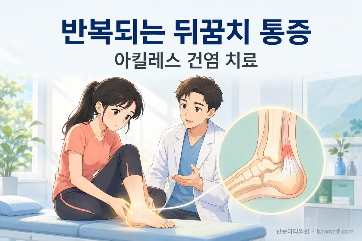 반복되는 뒤꿈치 통증 - 아킬레스 건염의 치료에 대해서