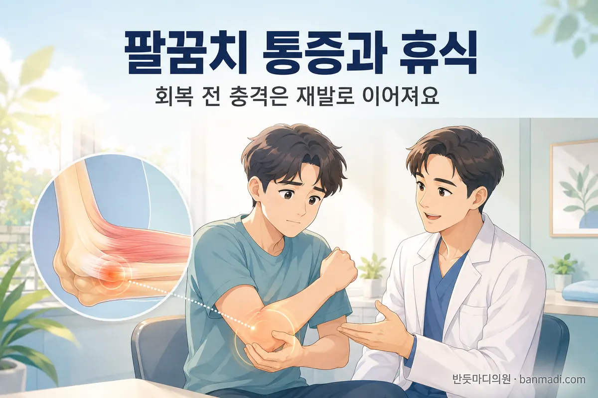 테니스엘보, 골프엘보가 있을 때 휴식이 꼭 필요한 이유 - 만성 팔꿈치 통증의 치료
