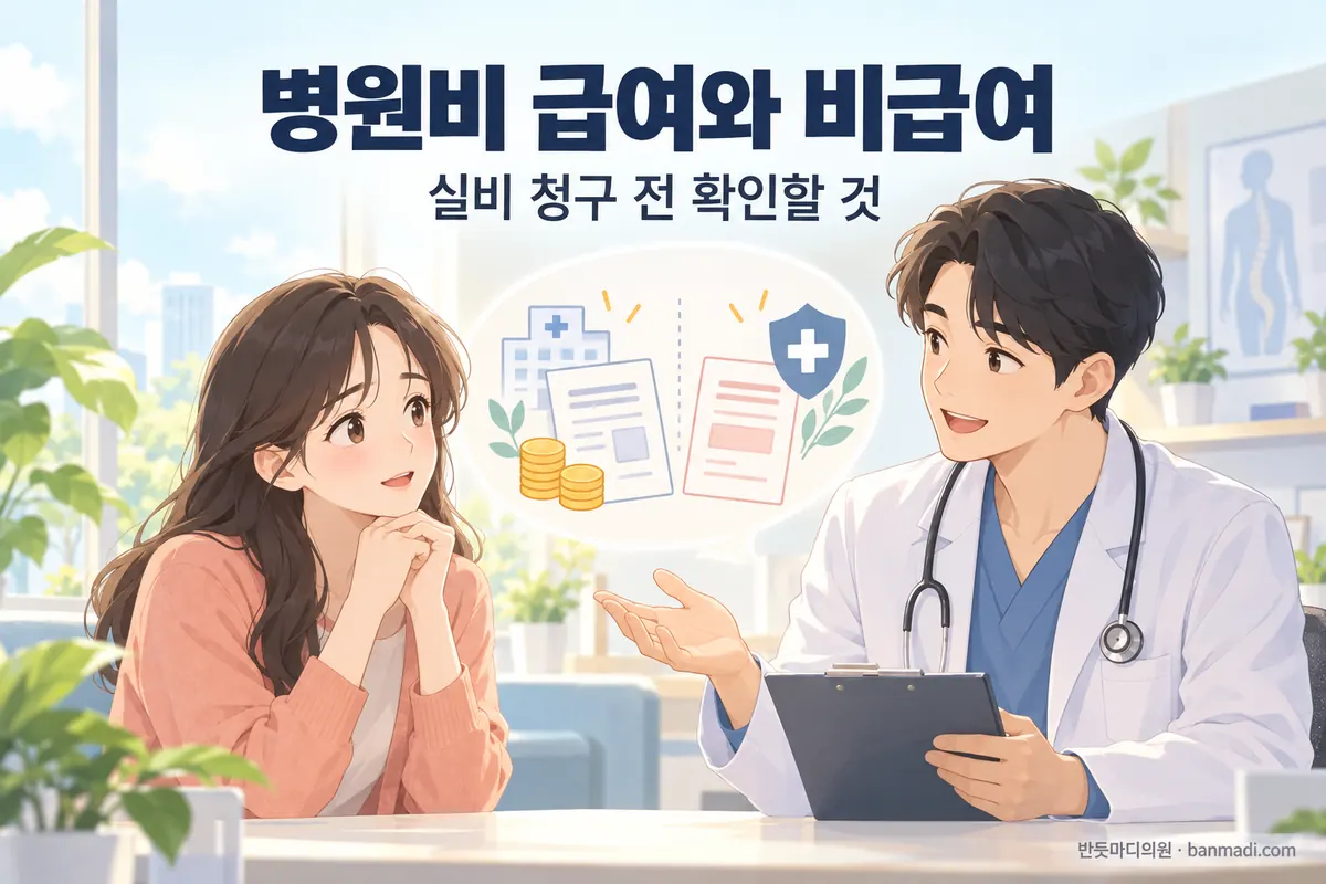 병원비는 급여와 비급여로 나뉩니다, 실비 청구 전에 확인할 것