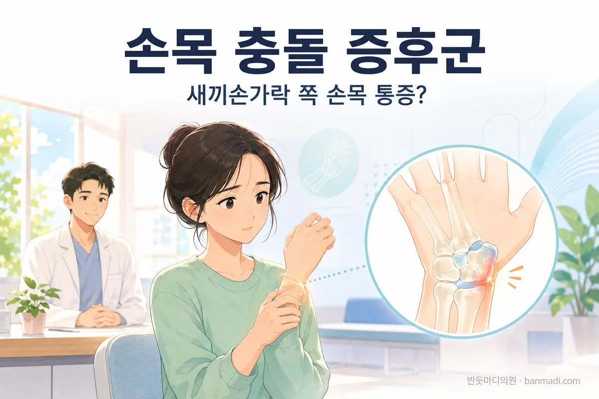 만성적인 손목 통증이 있을때 - 손목 충돌 증후군