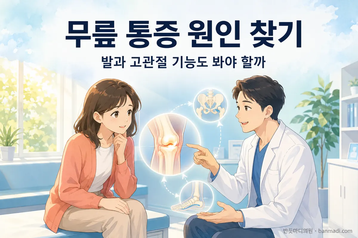 해결되지 않는 통증이 있을때 재활의학과 의사의 무릎 통증 원인 찾기