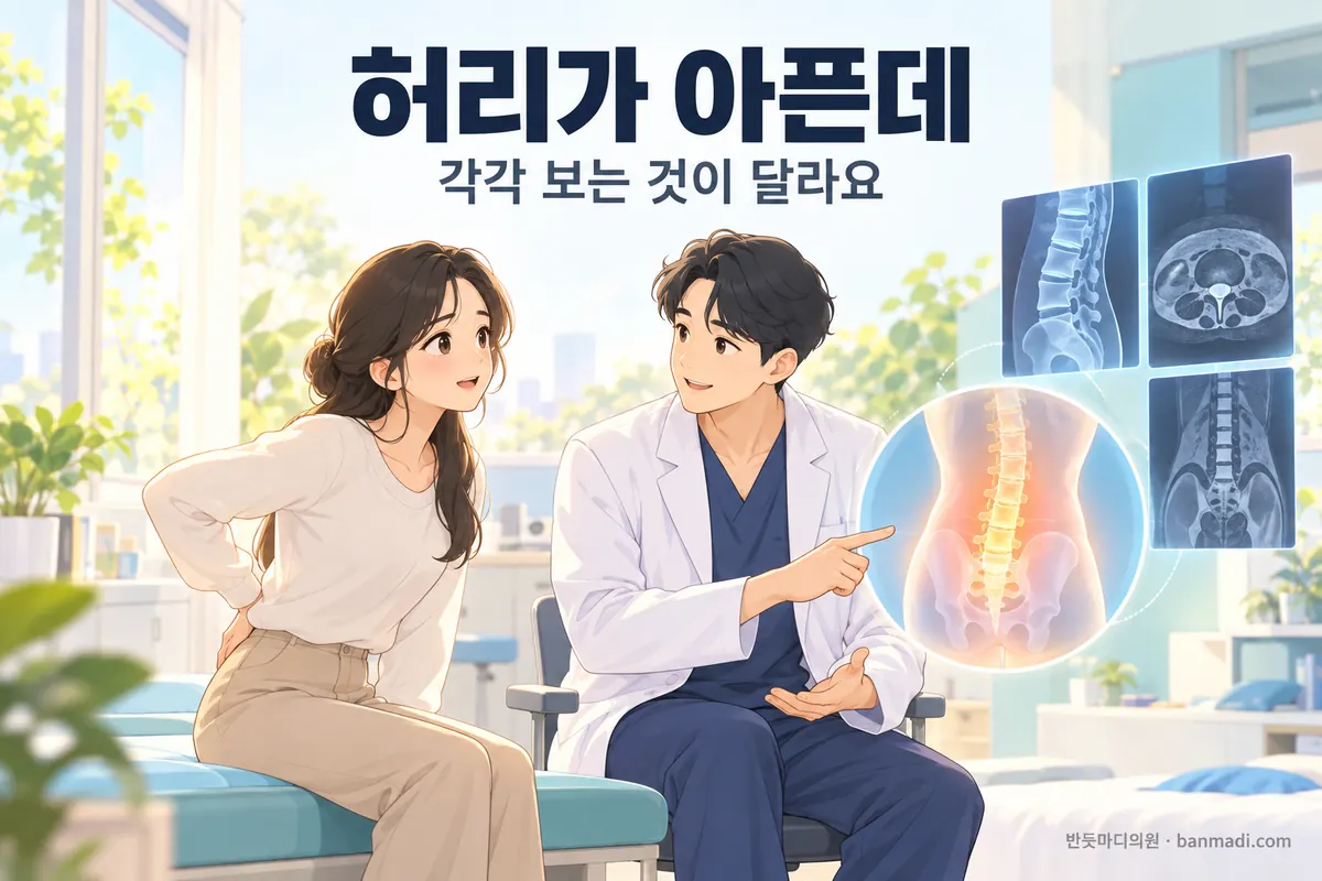 허리가 아픈데 MRI부터 찍어야 하나요? X-ray·초음파·C-arm이 각각 보는 것